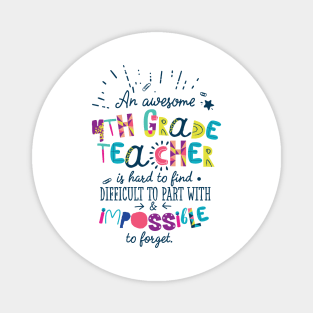 An Awesome 4th Grade Teacher Gift Idea - Impossible to forget Magnet